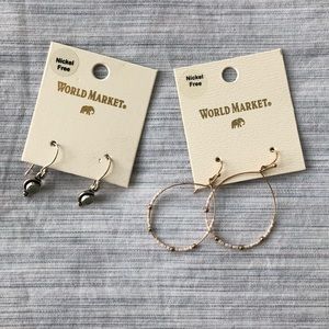 Two pair World Market earrings